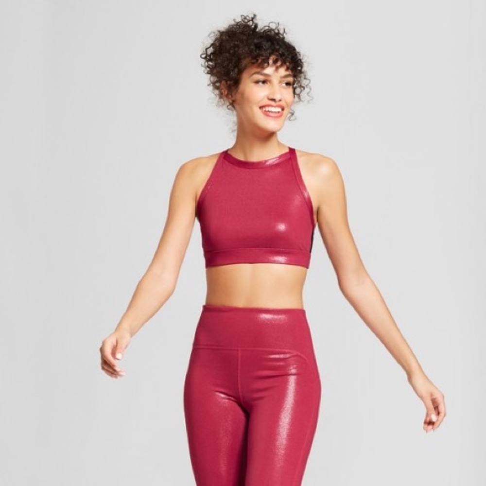 Joy Lab for Target Super Shiny High-Neck Bralette